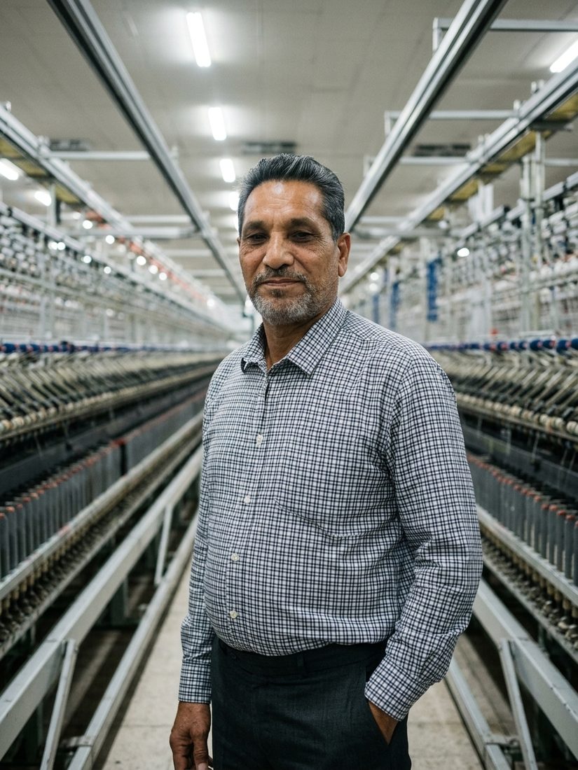 Abdul Rasheed Gill on a spinning floor